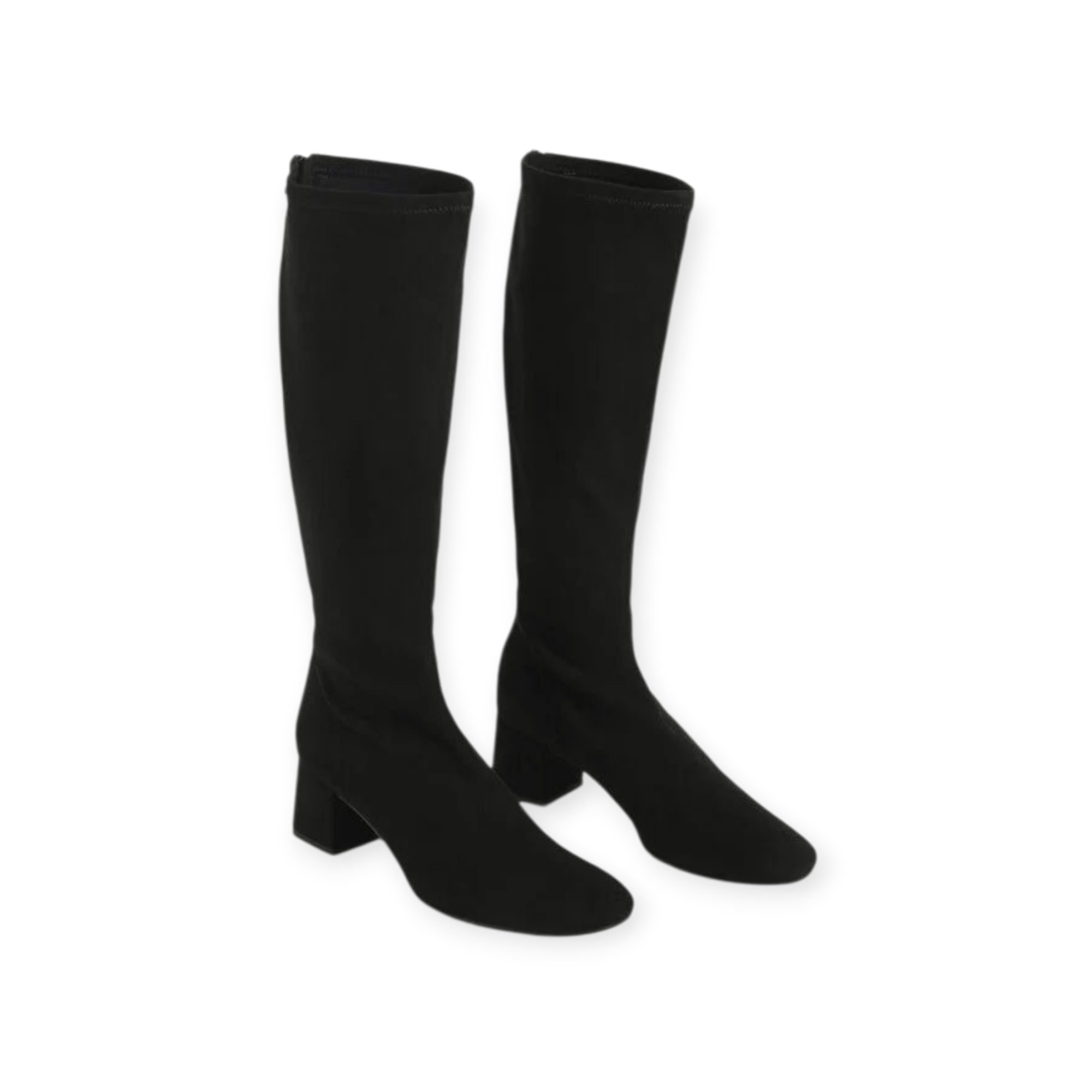 Block Heel Knee Boots